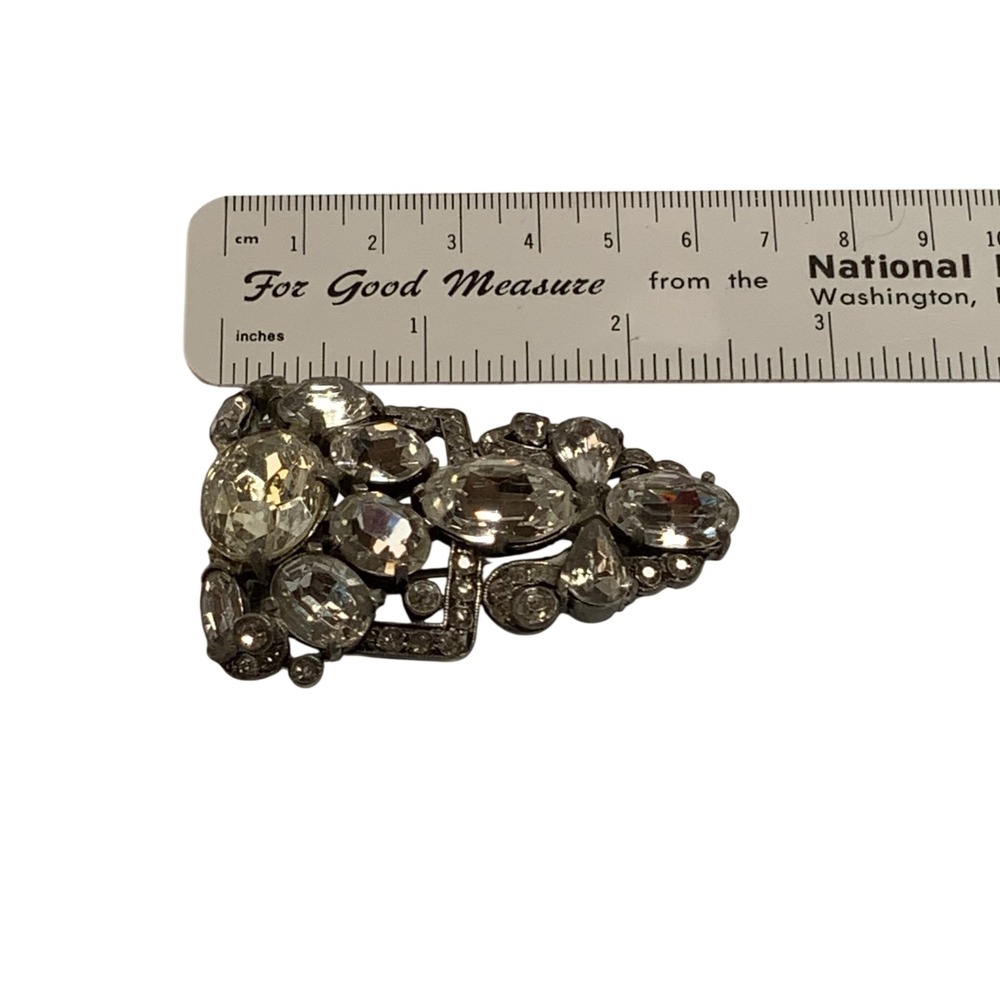 Eisenberg Original Rhinestone Brooch Fur Clip - Picture 2 of 8
